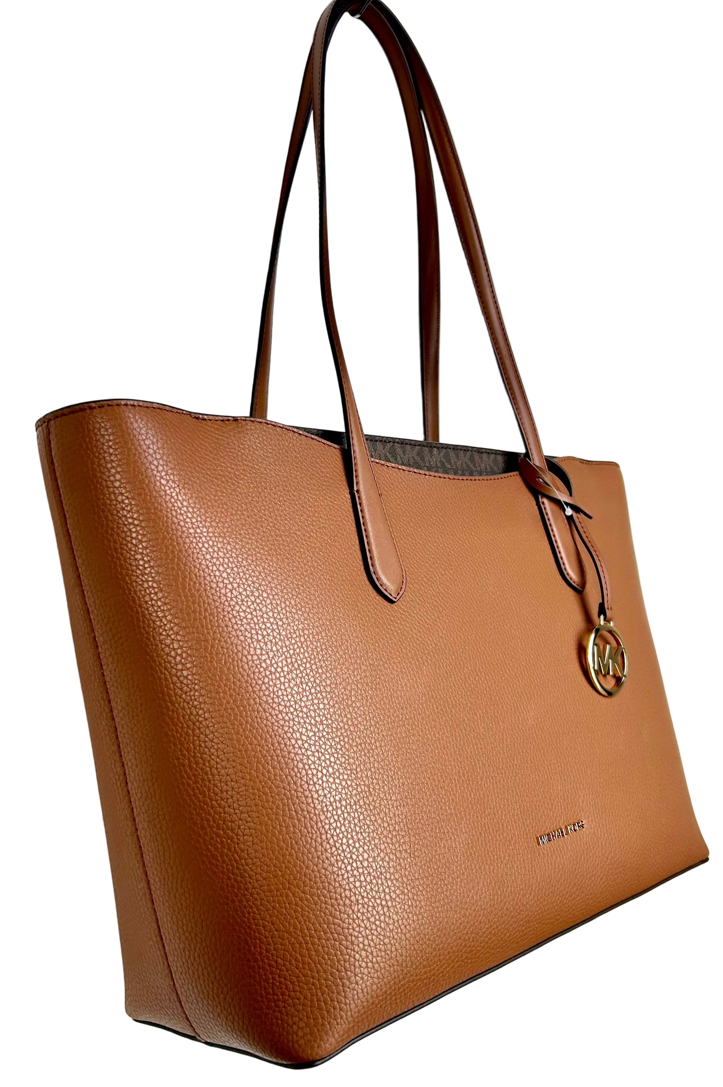 Michael Kors Arden Large Pebbled Leather Tote Bag Brown