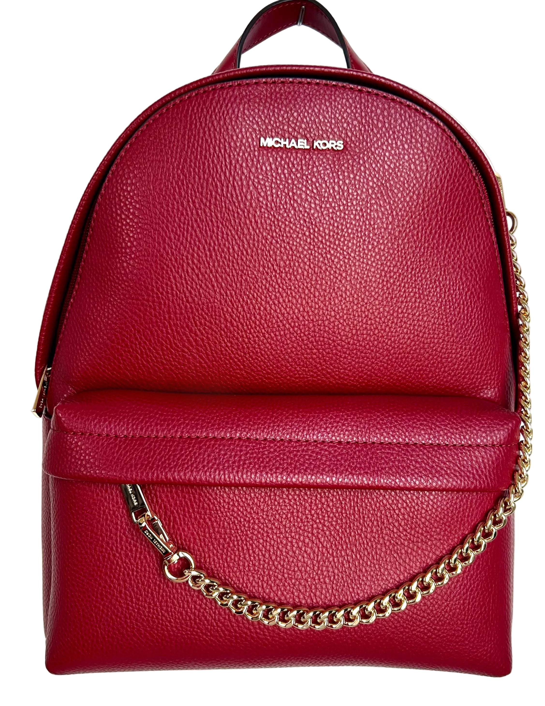 Michael Kors Slater Medium Backpack Cherry