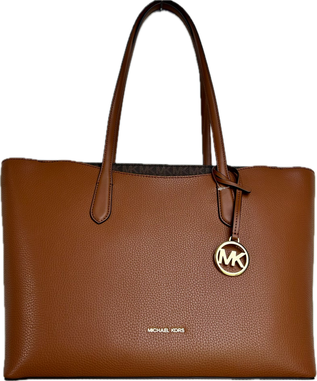 Michael Kors Arden Large Pebbled Leather Tote Bag Brown